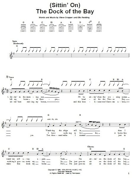 open zoom image for (Sittin' On) The Dock Of The Bay - Easy Guitar, New, Main