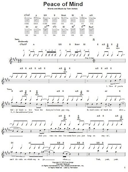 open zoom image for Peace Of Mind - Easy Guitar, New, Main