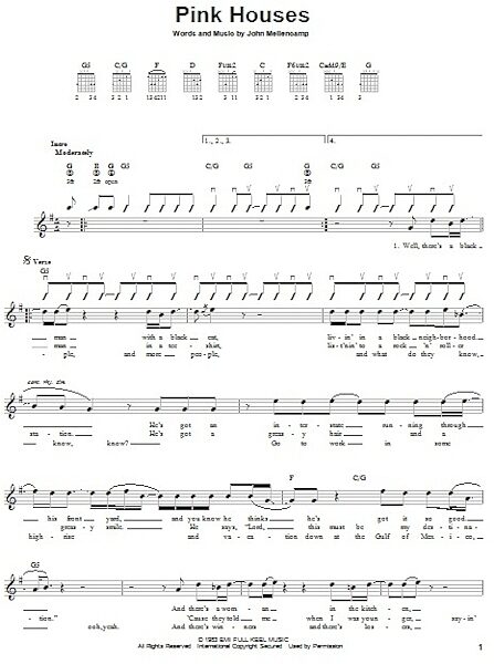 open zoom image for Pink Houses - Easy Guitar, New, Main