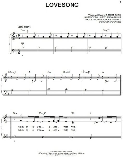 open zoom image for Lovesong - Easy Piano, New, Main
