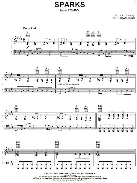 open zoom image for Sparks - Piano/Vocal/Guitar, New, Main