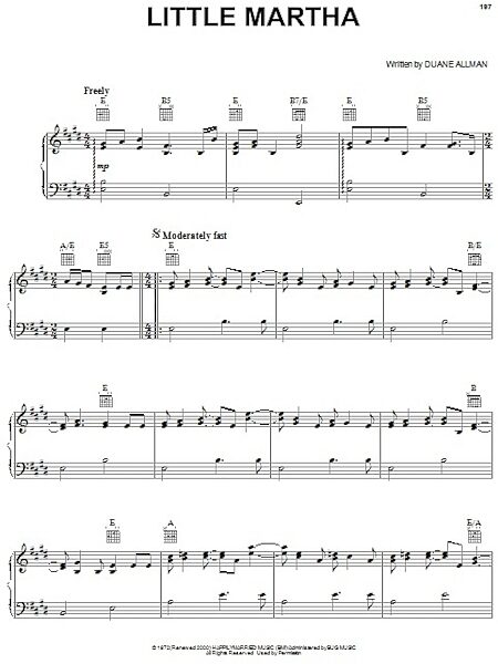 open zoom image for Little Martha - Piano/Vocal/Guitar, New, Main