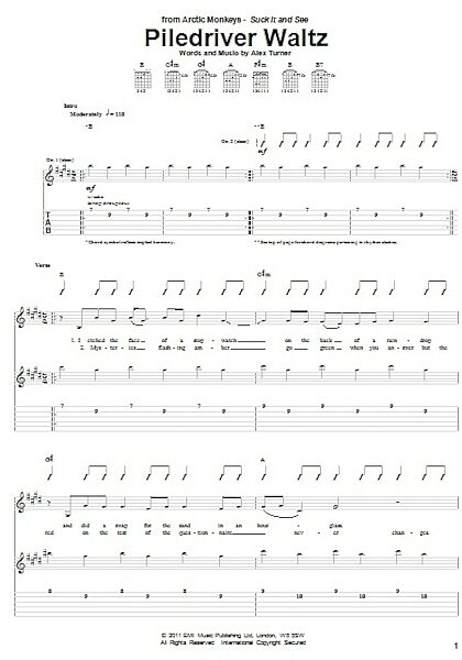 open zoom image for Piledriver Waltz - Guitar TAB, New, Main