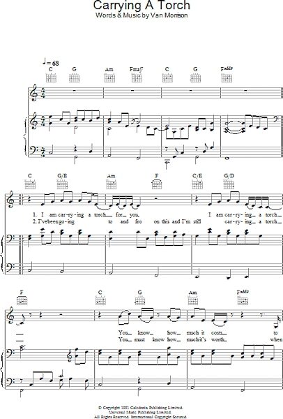 open zoom image for Carrying A Torch - Piano/Vocal/Guitar, New, Main