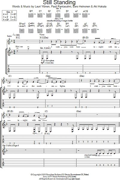 open zoom image for Still Standing - Guitar TAB, New, Main