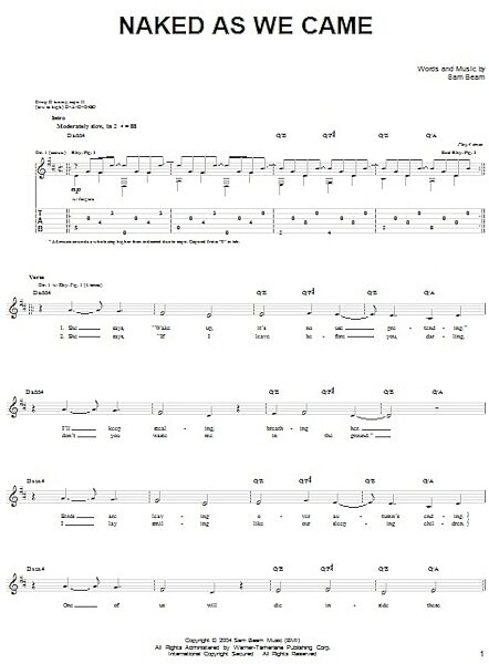 open zoom image for Naked As We Came - Easy Guitar, New, Main