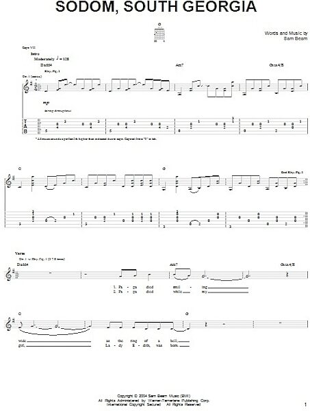 open zoom image for Sodom, South Georgia - Easy Guitar, New, Main