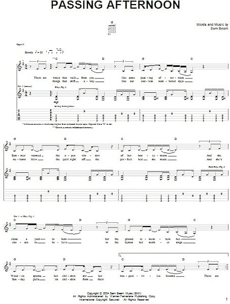 open zoom image for Passing Afternoon - Easy Guitar, New, Main
