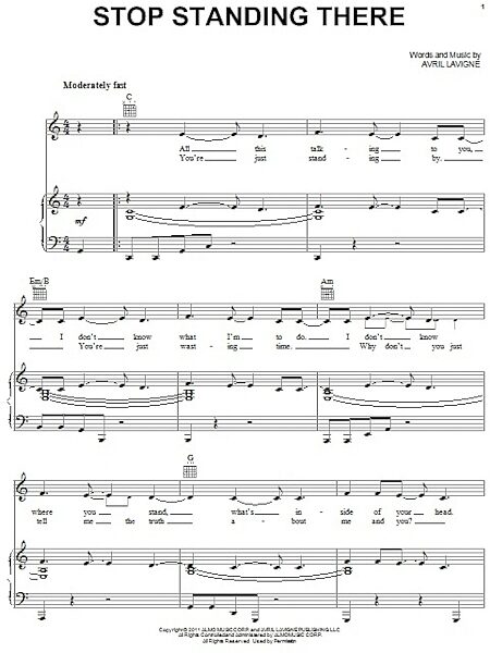 open zoom image for Stop Standing There - Piano/Vocal/Guitar, New, Main
