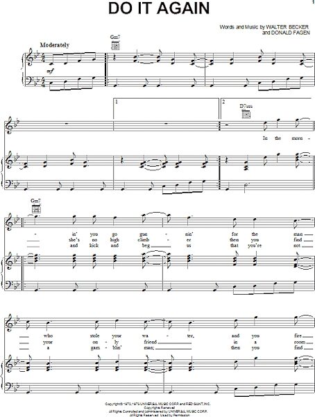 open zoom image for Do It Again - Piano/Vocal/Guitar, New, Main