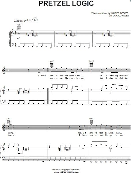 open zoom image for Pretzel Logic - Piano/Vocal/Guitar, New, Main