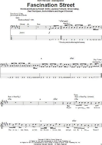 open zoom image for Fascination Street - Bass Tab, New, Main