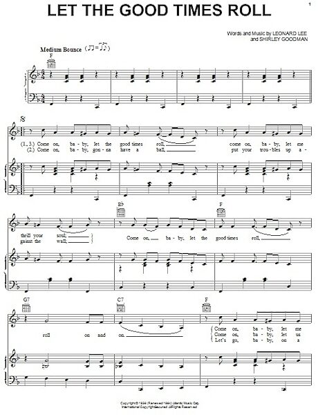 open zoom image for Let The Good Times Roll - Piano/Vocal/Guitar, New, Main