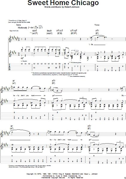 open zoom image for Sweet Home Chicago - Guitar TAB, New, Main