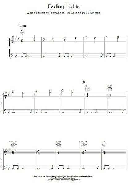 open zoom image for Fading Lights - Piano/Vocal/Guitar, New, Main