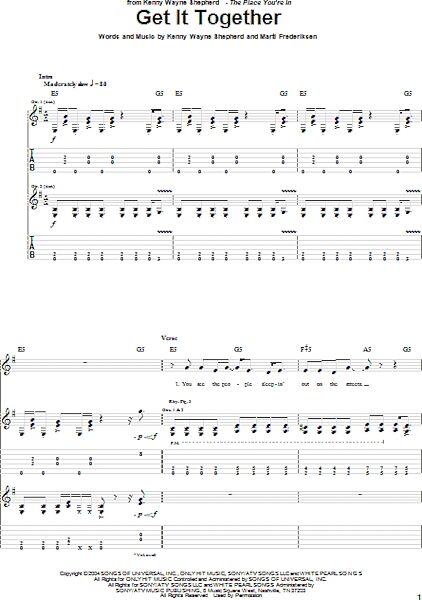 open zoom image for Get It Together - Guitar TAB, New, Main