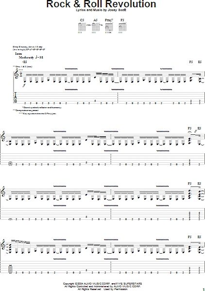 open zoom image for Rock & Roll Revolution - Guitar TAB, New, Main