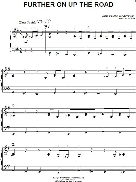open zoom image for Further On Up The Road - Easy Piano, New, Main