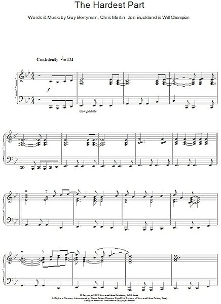 open zoom image for The Hardest Part - Piano Solo, New, Main