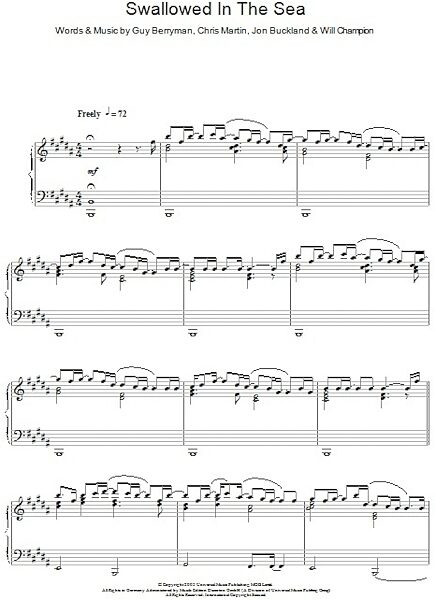open zoom image for Swallowed In The Sea - Piano Solo, New, Main