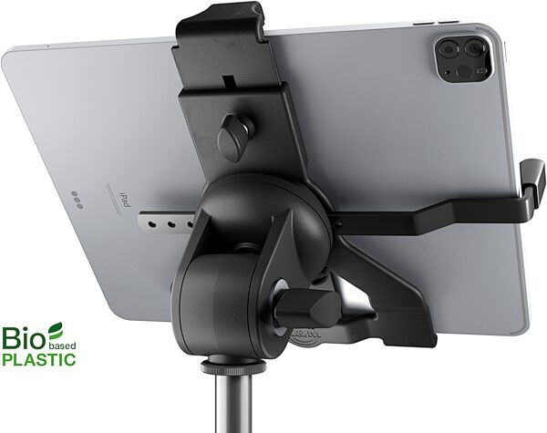open zoom image for K&M 19744 Universal Tablet Holder, Black, Action Position Back