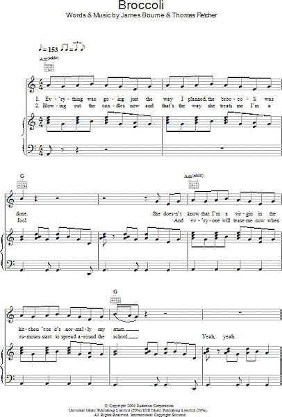 open zoom image for Broccoli - Piano/Vocal/Guitar, New, Main