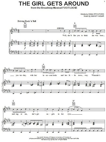 open zoom image for The Girl Gets Around - Piano/Vocal/Guitar, New, Main