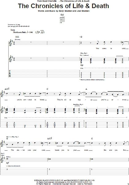 open zoom image for The Chronicles Of Life & Death - Guitar TAB, New, Main