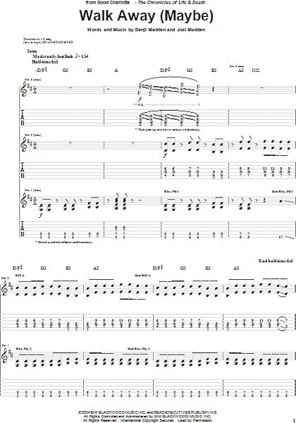 open zoom image for Walk Away (Maybe) - Guitar TAB, New, Main