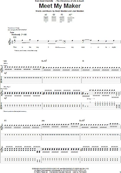 open zoom image for Meet My Maker - Guitar TAB, New, Main