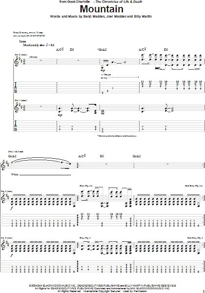 open zoom image for Mountain - Guitar TAB, New, Main