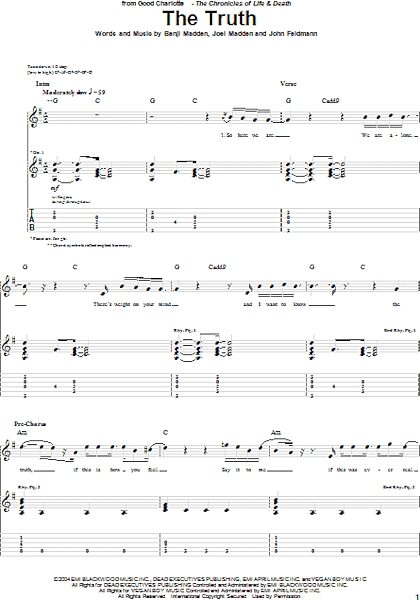 open zoom image for The Truth - Guitar TAB, New, Main