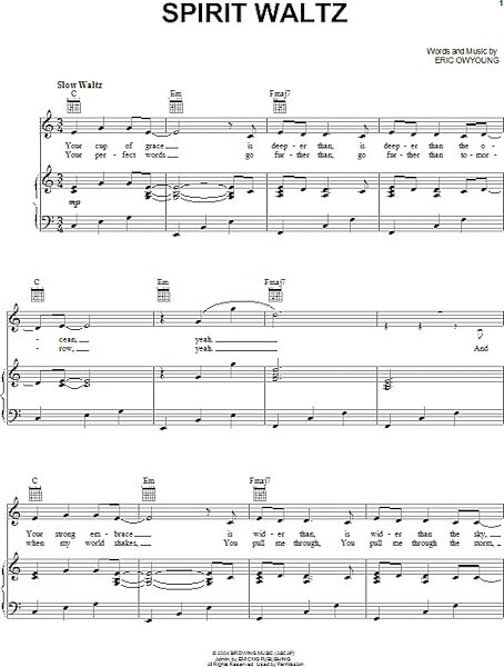 open zoom image for Spirit Waltz - Piano/Vocal/Guitar, New, Main