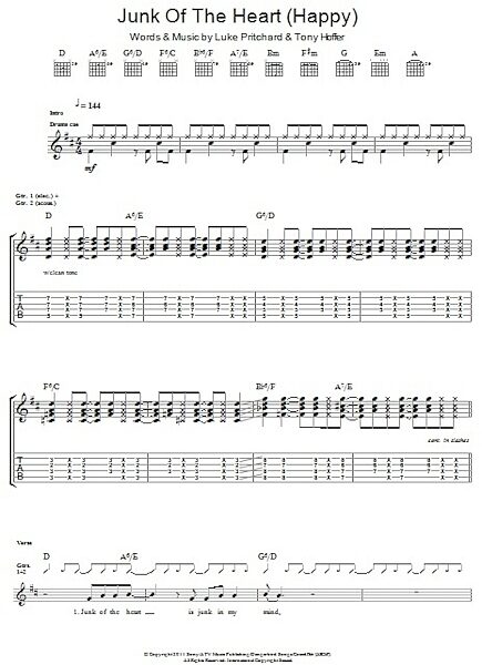 open zoom image for Junk Of The Heart (Happy) - Guitar TAB, New, Main