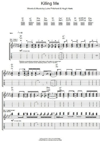 open zoom image for Killing Me - Guitar TAB, New, Main
