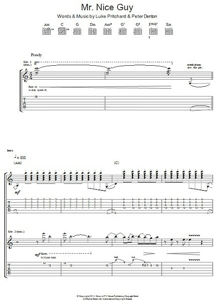 open zoom image for Mr. Nice Guy - Guitar TAB, New, Main