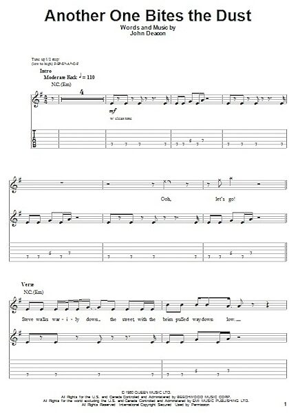 open zoom image for Another One Bites The Dust - Guitar Tab Play-Along, New, Main