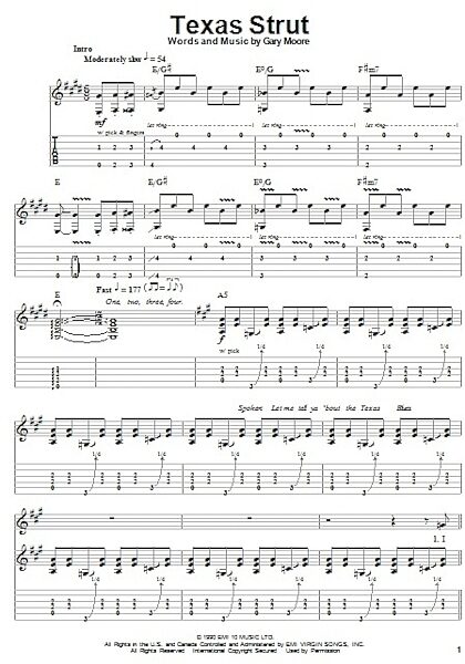 open zoom image for Texas Strut - Guitar Tab Play-Along, New, Main