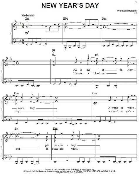 open zoom image for New Year's Day - Easy Piano, New, Main