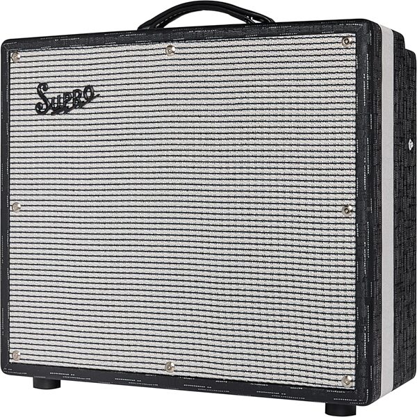 open zoom image for Supro 1991TB Tyler Bryant Black Magick Reverb TB Guitar Combo Amplifier (1x12", 35 Watts), New, Action Position Back