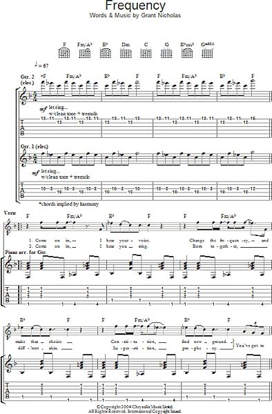 open zoom image for Frequency - Guitar TAB, New, Main