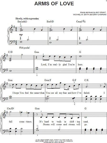 open zoom image for Arms Of Love - Easy Piano, New, Main