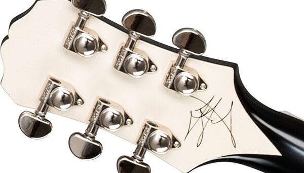 open zoom image for Epiphone LTD Jared James Nichols "Old Glory" Les Paul Custom Electric Guitar (with Gig Bag), Action Position Back