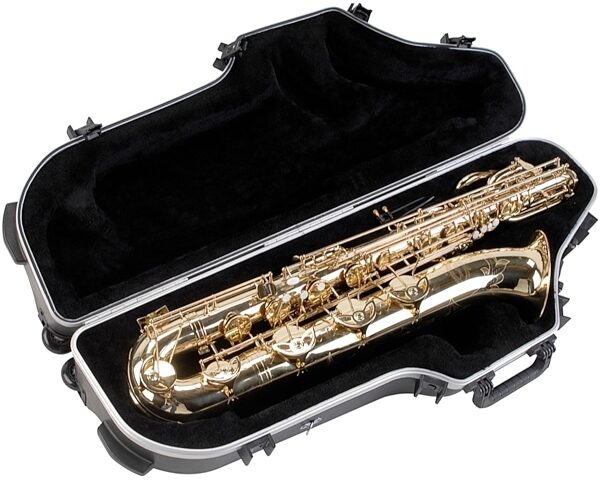 open zoom image for SKB Contoured Pro Baritone Sax Case with Wheels, 1SKB-455W, Alt
