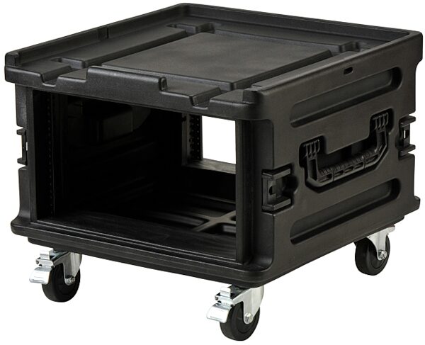 open zoom image for SKB Roto Molded Rack Expansion Case with Wheels, 1SKB-R1906, Open - Angle