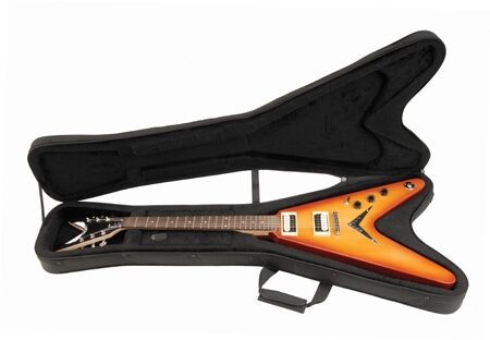 open zoom image for SKB SC58 Flying V-Style Guitar Soft Case, New, In Use