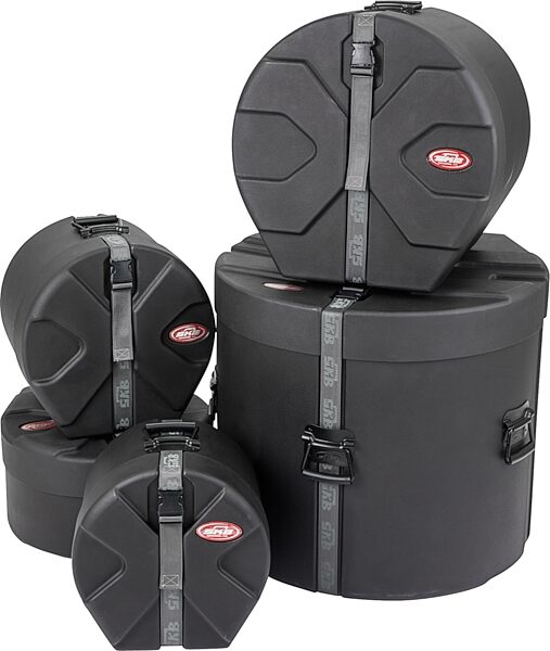 open zoom image for SKB 1SKB-UDP1 Ultimate 5-Piece Drum Case Package, Includes D1822, D1416F, D0912, D0810, and D6514, Detail Front
