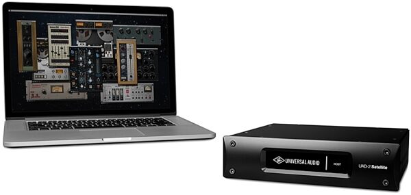 open zoom image for Universal Audio UAD-2 Satellite Thunderbolt QUAD Core DSP Accelerator, Angle