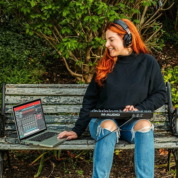 open zoom image for M-Audio Oxygen Pro Mini USB Keyboard Controller, New, Action Position Back