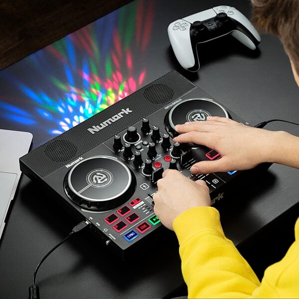 open zoom image for Numark Party Mix Live DJ Controller with Lights, New, In Use